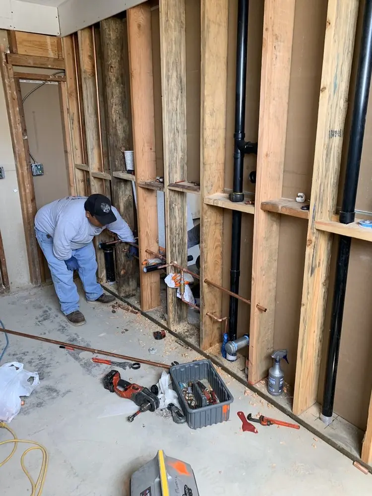 Commercial rough-in plumbing for Gas Line Repair in Old Great Falls Historic District